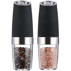 Salt and Pepper Mill Electric Set Gravity Start 2 Pieces 19558