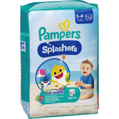 Pampers sauskelnių kelnės splashers s3 12 vnt