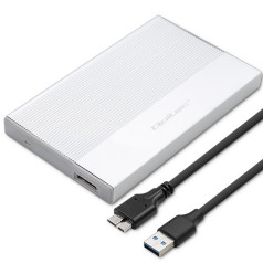 Housing | 2.5 inch SSD HDD bay sata | usb 3.0 | super speed 5gb/s | 2tb | silver