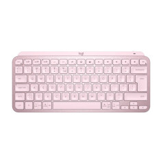 Logitech MX Keys Mini bezvadu apgaismota rozā tastatūra