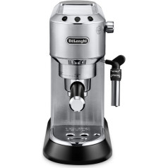 Delonghi dedica style ec 685.m portafilter kafijas automāts (1350w; sudraba krāsa)