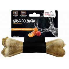 Satisfied chewing bone deer with apricot 13.5 cm