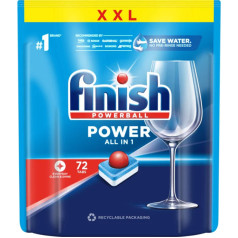Finish power all-in-1 72 svaigas trauku mazgājamās mašīnas tabletes