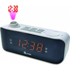 Kasia alarm clock with projector, white