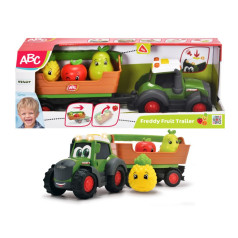 ABC vehicle, fruit tractor with trailer, 30 cm