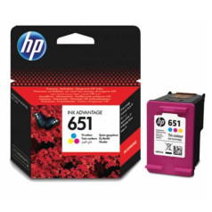 HP rašalas spalvotas hp 651, hp651=c2p11ae, 300 puslapių.