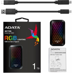 Ārējais disks ssd se770 1tb usb3.2-a/c rgb