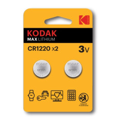 Kodak litija baterijas max cr 1220 blisteris x 2 gab.