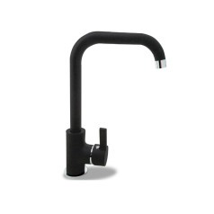 Pyramis Silvio black granite kitchen faucet 090923238 black speckled