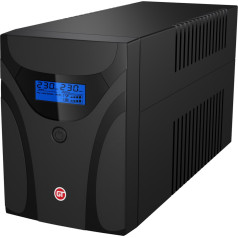 GT ups nepārtrauktās barošanas bloks 1500va/900w 4x schucko 2x7ah-12vups 1500va/900w 4x schucko