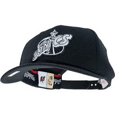 Mitchell & Ness NBA Blk & Wht Logo Classic Red Snapback, melns