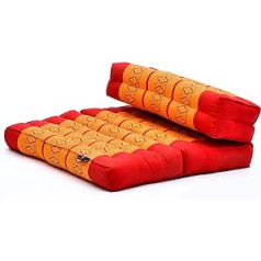 Leewadee Kapok Foldable Meditation Seat Yoga Seat Cushion Space-Saving Universal Meditation Set Ecological Natural Product