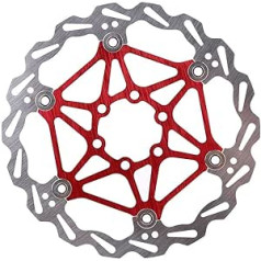160/180/203 mm kalnu velosipēda veids, peldošs bremžu disks, velosipēda bremžu uzlikas, velosipēdu piederumi (180 mm sarkans)
