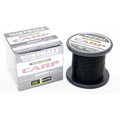 MISTRALL Admunson Carp Fishing Line Black 600 m 0.30 - 0.40 mm