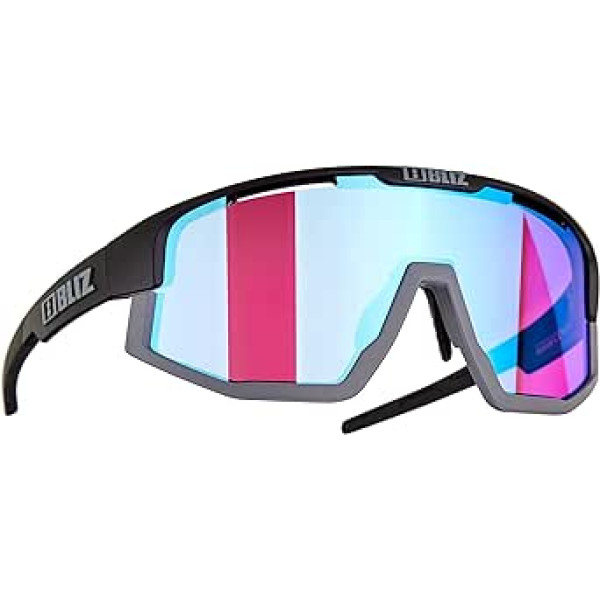 Bliz Vision Nordic Light sporta brilles, matēts melns/violeti zils Multi