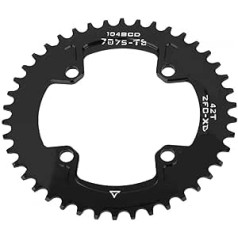 Kuuleyn velosipēda ķēdes gredzens, viens ķēdes gredzens, BCD 104 mm 40T 42T šaurs plats ķēdes gredzens Crankset AM/XC velosipēdam