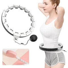 Pahajim Smart Fitness Hoop Adult svara zaudēšanai un fitnesa sporta regulējama stīpa ar automātisko spininga bumbu pieaugušajiem sievietēm un bērniem