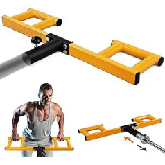 Yes4All Viking Press T-Bar sauszemes mīnu stiprinājums 5 cm olimpiskajam stienim — 3 rokas satvēriena pozīcijas lielākai daudzpusībai