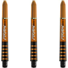 Winmau Prism Force šautriņu kātiem Force Grip zonas vārpstas, īsas, 36 mm, oranžas (3 komplekti)