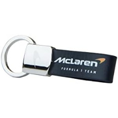 McLaren F1 Castore ādas atslēgu piekariņš, melns logotips Speedmark Print Oficiālās preces, melns