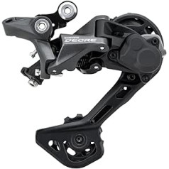 Shimano, ERDM5120SGS Deore Deore M5120 aizmugurējais pārslēdzējs, 10/11 ātrumi, Shadow+, SGS garš būris, melns