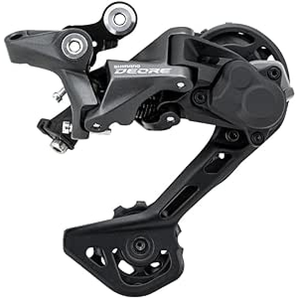 Shimano, ERDM5120SGS Deore Deore M5120 aizmugurējais pārslēdzējs, 10/11 ātrumi, Shadow+, SGS garš būris, melns