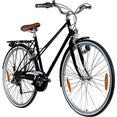 Galano sieviešu velosipēds 28 collu retro pilsētas velosipēds pieaugušajiem no 155 līdz 185 cm 6 Speed Shift sieviešu velosipēds Comfort City Bike sieviešu velosipēdi ar gaismas StVZO Florence