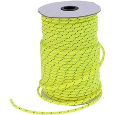 Inzopo 5mm 50m Reflective Guy Rope Windproof Camping Awning Tent Rope Guy Rope Paracord Canopy Tent Accessories Green 5mm x 50m