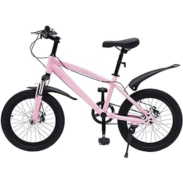 18 collu bērnu velosipēds MTB unisex bērnu velosipēds zēniem velosipēds meiteņu velosipēds kalnu velosipēds 125-140 cm meitenēm zēnu velosipēds ar šķirošanas maisu riepu sūknis
