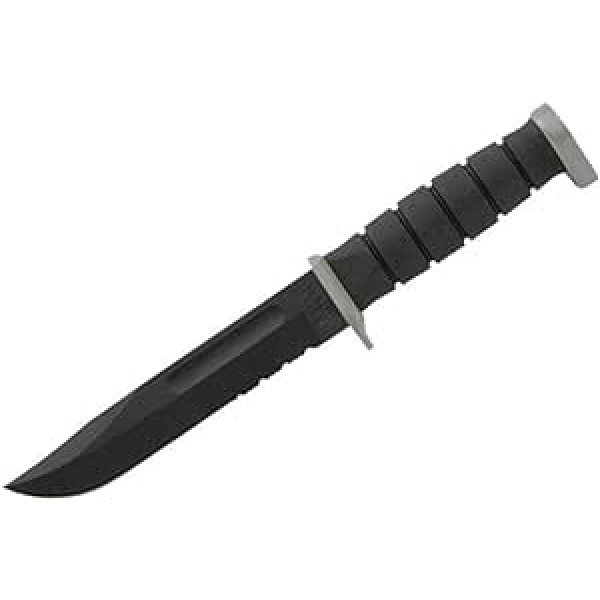 Ka-Bar D2 Extreme, Kraton Handle, Comboedge, Kydex Sheath, Schwarz