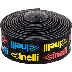 Cinelli logotips, stūres lente, dzeltena/sarkana/zila