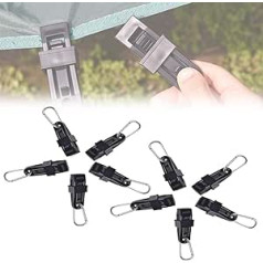 NANANA Heavy Duty Tarpaulin Clip Tent Clips Plastic Tent Tarpaulin Awning Clamps Tent Accessories Set Camping Survival Tent Canopy Accessories for Camping Canopies Tarps Caravan [2.5 x 8 x 1.3 cm]