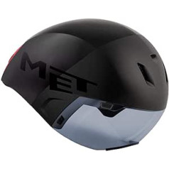 MET ķivere Codatronca 56/58 cm M velosipēda ķivere pieaugušajiem, unisex, melna (melna), M 56-58