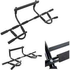 FFitnes FFitness Iron Gym Pull Up Bar, melns/pelēks, viens izmērs