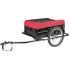 WALTER saliekamā velosipēdu piekabe elastīgai un vienkāršai uzglabāšanai, transportēšanas piekabe, velosipēda piekabe, maks. 60 kg, 70 L Tilpums, Maks. 12 km/h, kompakts izmērs