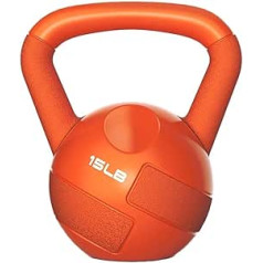 ZXQZ fitnesa hanteles Kettlebell, liela svara tējkanna spēka un muskuļu trenēšanai, treniņiem, mazā kardio hantele (izmērs: 15 mārciņas)