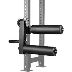 fikujap Squat Rack Kāju preses stiprinājuma kāju pagarinājuma un kērlinga mašīna, daudzfunkcionāls Force Cage putu kāju rullīšu statnes stiprinājums mājas fitnesa ķermeņa svara treniņam, 26 mm