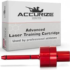 Accurize Advanced Laser Training Cartridge for .22lr/.223/ 9mm/ .308/ .45ACP/ 6.5mm/ .177 - satur 30 000 patronu un izšauj precīzi katru reizi