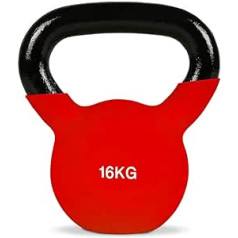 Kettlebell svars 16 kg ar ergonomisku rokturi sporta fitnesa trenažieru zālei, treniņam, spēka treniņam Crossfit