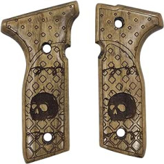 ZIB GRIPS Beretta Stoeger Grips pistoles rokturim, kas izgatavots ar rokām no riekstkoka rokturiem (ZIB-bs.07)