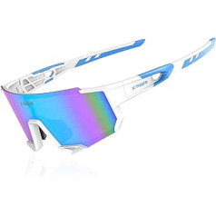 X-TIGER Fast Glasses Rave Riteņbraukšanas Brilles Saulesbrilles Vīriešu Sieviešu UV 400 Vēja necaurlaidīgs rāmis sporta brilles Saulesbrilles Piemērotas riteņbraukšanai, skriešanai, kāpšanai