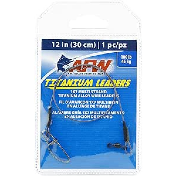 American Fishing Wire Titanium līderis ar vairākiem pavedieniem