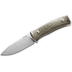 LionSteel 02LS038 M4 Green Canvas Fixed Knife Made of M390 Steel and Composite Material in Green - 20.50 cm