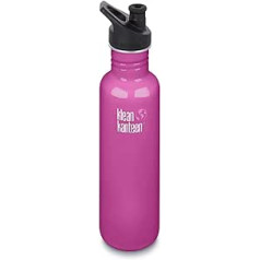 Klean Kanteen Classis Wild Orchid ūdens pudele ar sporta vāciņu 3,0 800 ml / 27 unces