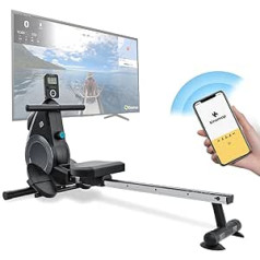 Bluefin Fitness Blade FIT Rowing Machine | Kinomap Compatible | Home Gym Rowing Machines | Foldable | Digital LCD Console | Smartphone App | Foldable Home Gym Rowing Machine