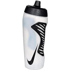 Nike Unisex — pieaugušajiem paredzētais hiperdegvielas ūdens 18 oz pudele, balta/melna, viens izmērs