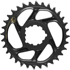 Sram X-Sync2 SL Eagle ķēdes gredzens (38 zobi | 11/12 ātrumu | melns | alumīnijs | nobīde 6 mm | DM)