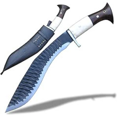 25 cm Lange Klinge, handgeschmiedetes Bauern-Kukri-Machete-Khukuri-Gurkha-Messer, Jagd- und Campingmesser