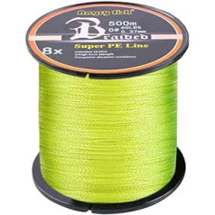 LSHEL Braided Fishing Line 8x 500 m PE Super Strong Braided Lines