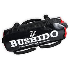 DBX BUSHIDO Unisex Adult DBX-PB-10 Sport Bulgāru 35 kg smilšu maiss Sandbag Fitness Sack Power Bag spēka treniņiem un funkcionālajiem treniņiem Tukšs melns Viens izmērs